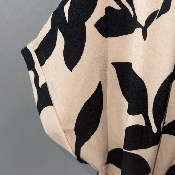 Black and Tan Print Pants Romper - Picture 2 of 7